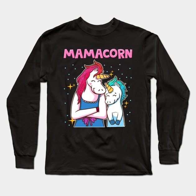 Mamacorn unicorn mom Long Sleeve T-Shirt by LIFUA